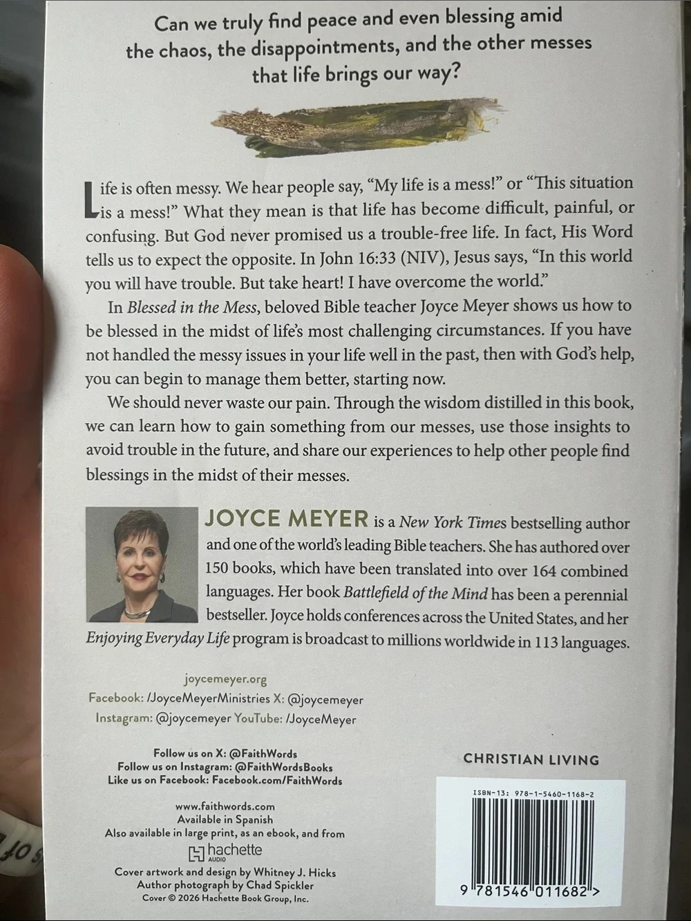Blessed in the Mess by Joyce Meyer Paperback Book, Brand New